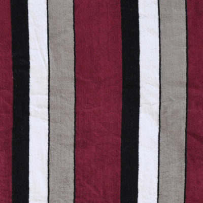 Stripe Maroon Hooded Towel