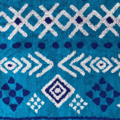 Aztec Teal Hooded Towel