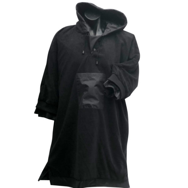 Waterproof poncho with microfibre towelling for the inside with an internal pocket great for sports club and school merchandise